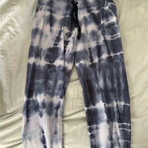 Victoria's Secret Tie-Dye Pajama Pants - Black and White
